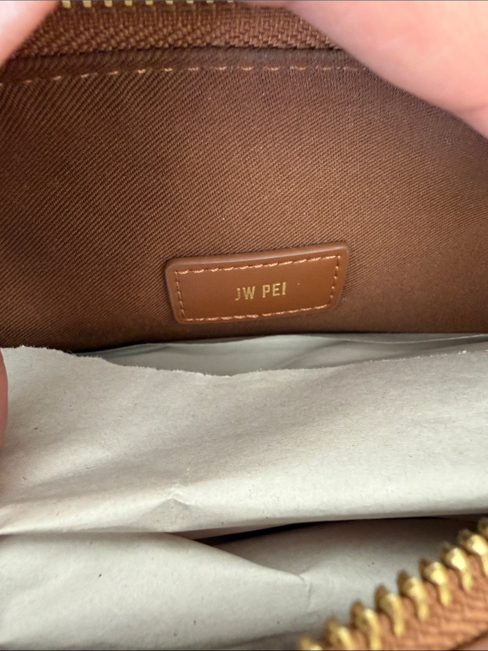 JW PEI Brown Shoulder Bag with Gold Hardware - Picture 4 of 6